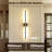 28.46'' Battery-powered  Dimmable LED Wall Sconces with Remote Control, Black And Gold Finish, Set Of 2