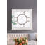 Miroir mural 48 po x 48 po de style antique avec cadre en miroir, décoration murale pour vestibule de salon, console inclinée contre le mur