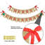 Merry Christmas Banner Burlap