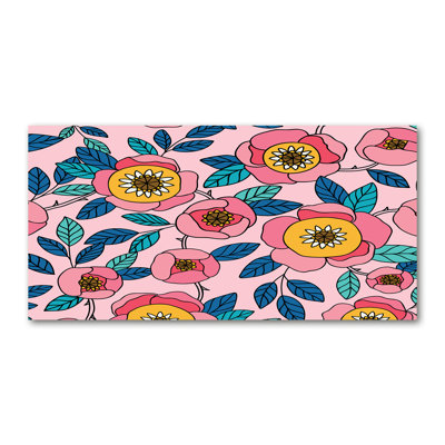 Pink Flowers - Wrapped Canvas Print