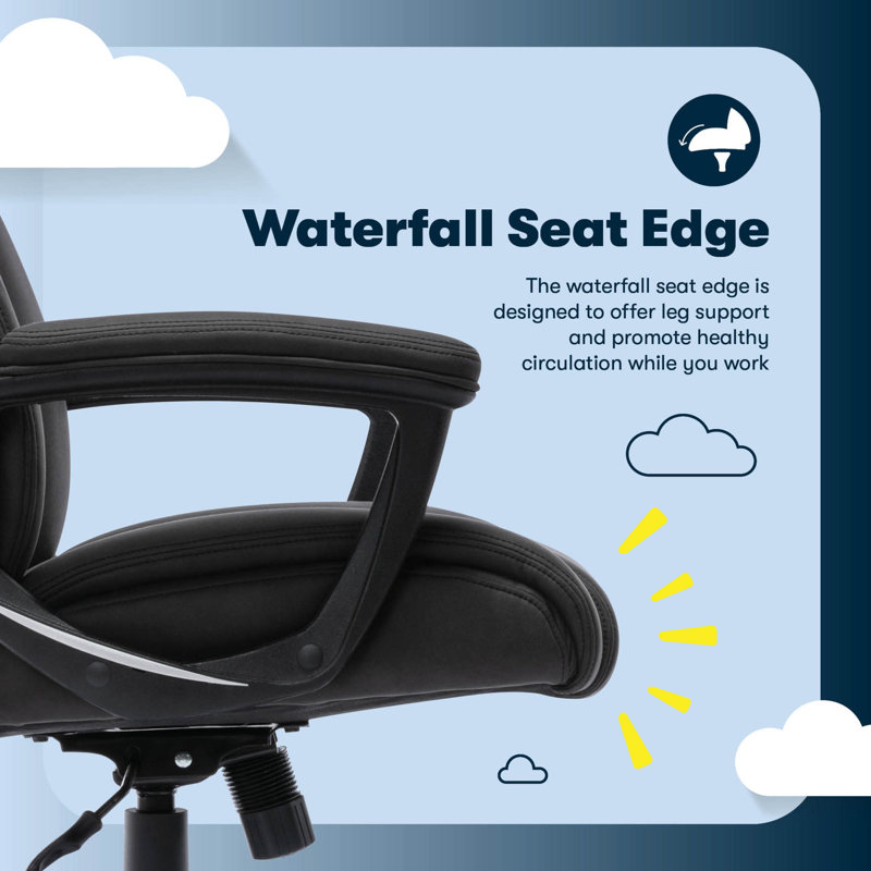 Comfort Eco Swivel Office Chair, Black