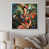 White Floater Framed