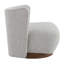 Chaise d'appoint, tweed gris