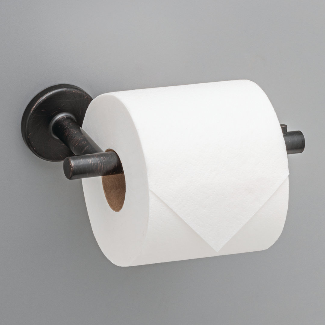 Trinsic Wall Mount Single Post Toilet Paper Holder Bath Hardware Accessory Delta Finish: Venetian Bronze