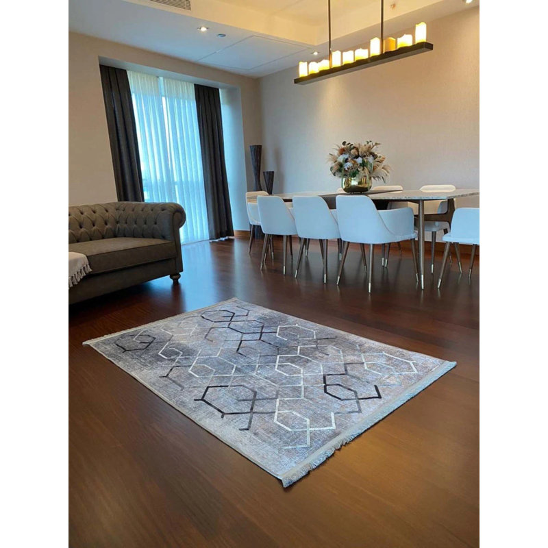 Tapis Lashia avec envers antidérapant, Rectangle 6 pi 7 po x 11 pi 6 po