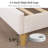 Upholstered Platform Bed Frame with Channel-Tufted Headboard, Strong Wood Slats, No Box Spring Needed, Noiseless Wood Foot, Easy Assemble-608242907-630426523
