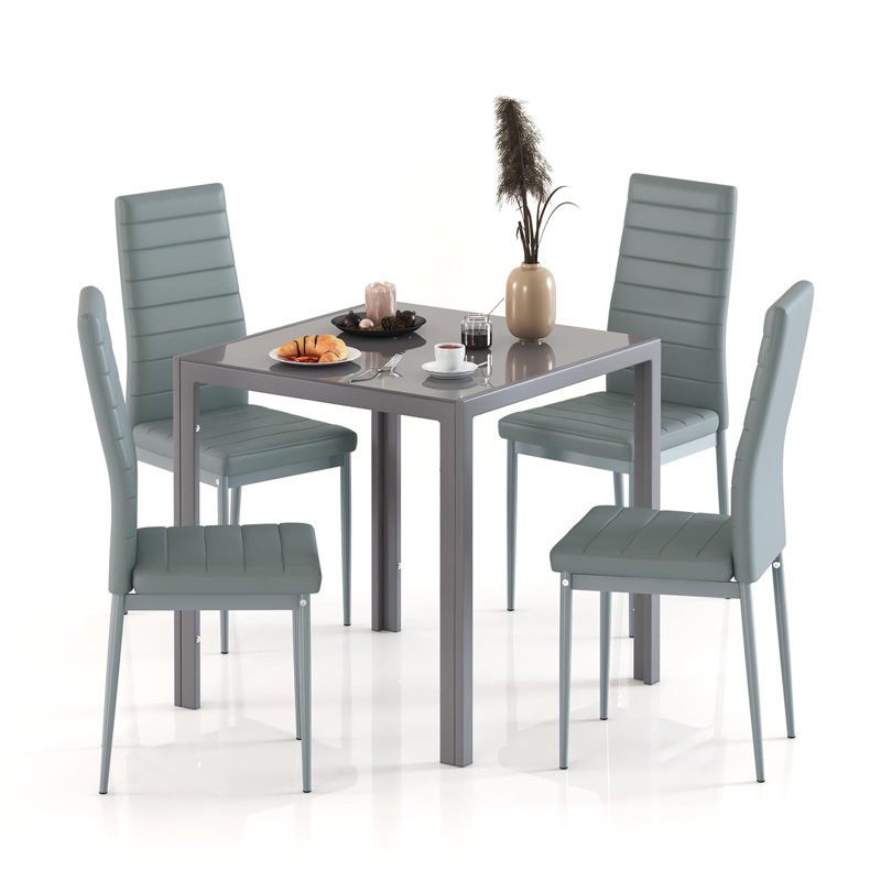 Emmyrose Upholstered Dining Chair（Set of 2）, Grey