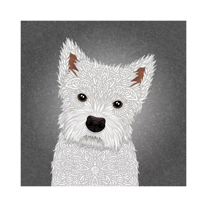 West Highland Terrier by Angelika Parker - Wrapped Canvas Print, 45.72 cm H x 45.72 cm W