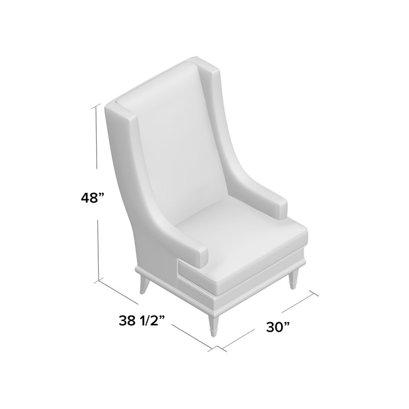 Fauteuil à oreilles 30 po Dublin, Uniforme Margaret, Ambre