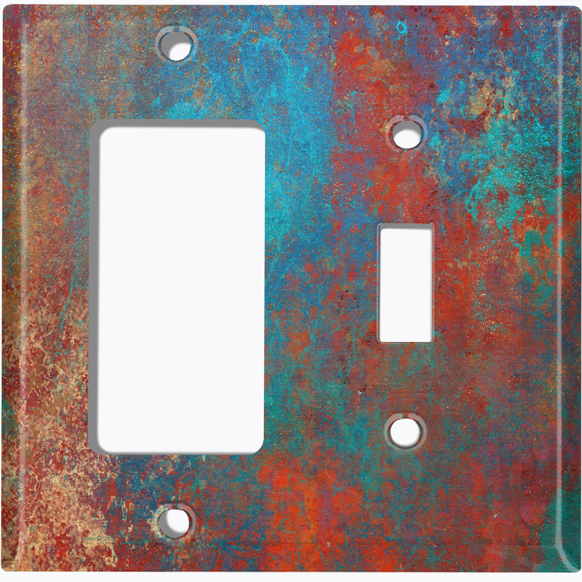 WorldAcc Patterned 2 Gang Standard Combination Wall Plate Wayfair
