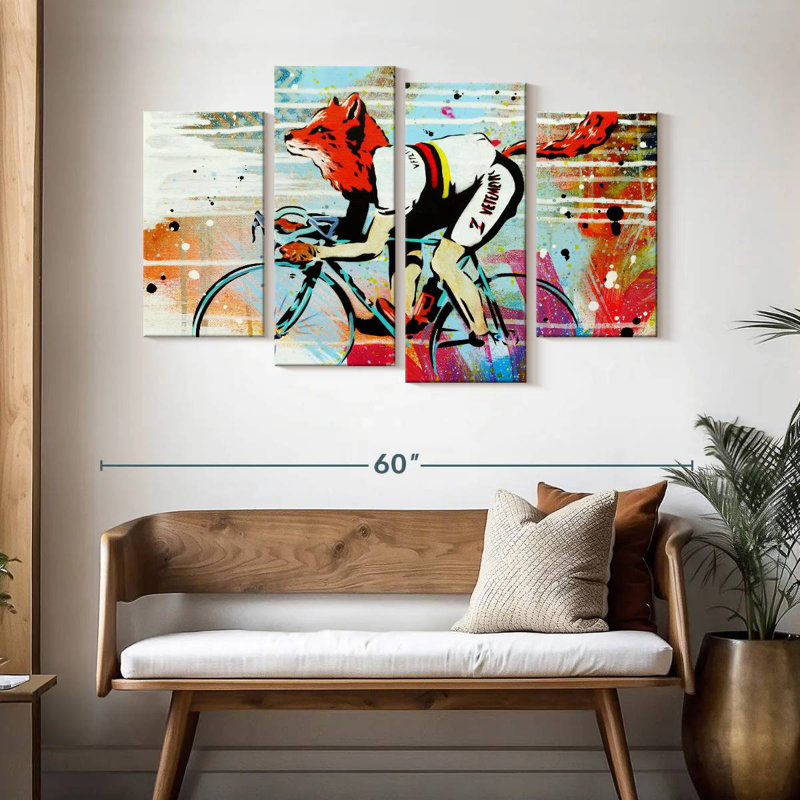 Brampt Le Fox, 32" H x 52" W