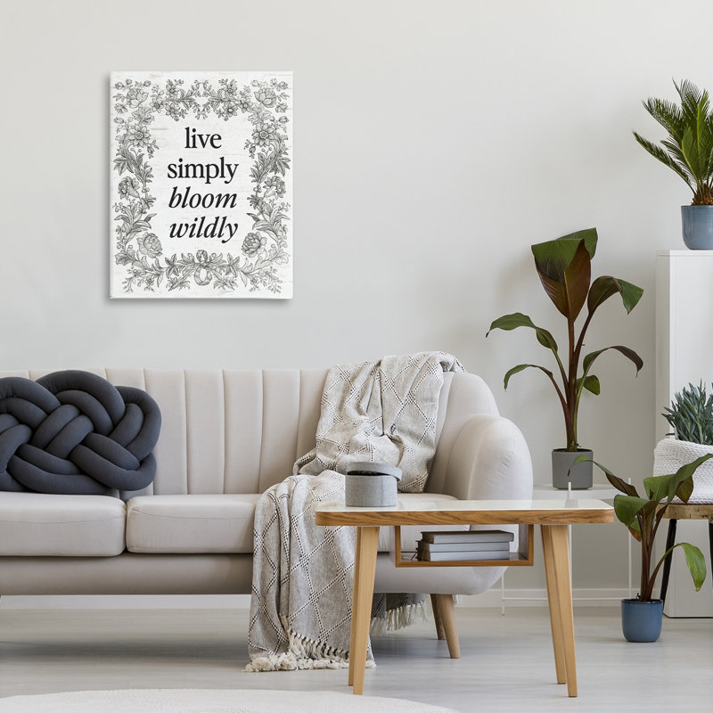 Toile rétro Bloom Wildly, H 20 po x l 16 po
