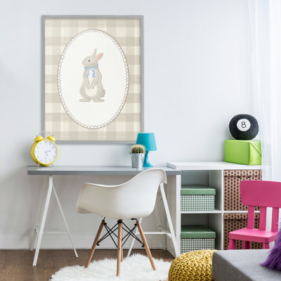 Lapin sur toile giclée, design par The Paper Curator