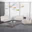 Ensemble de salon en similicuir 3 pièces-1563215565
