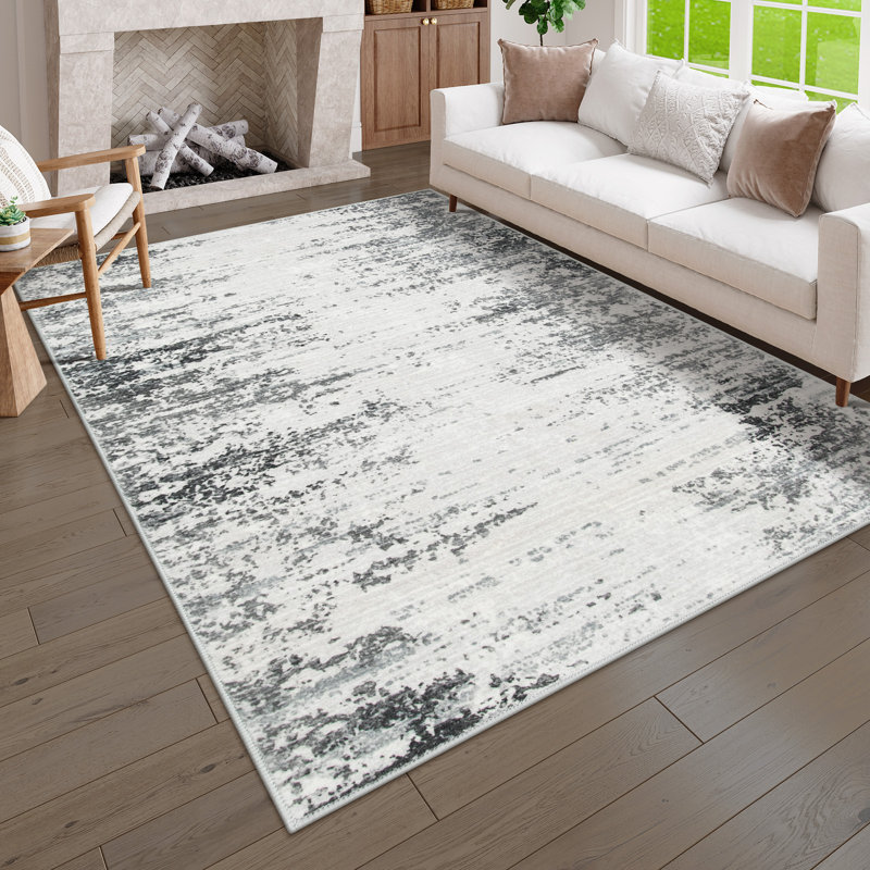 Tapis de sol antidérapant et lavable Kayo, Rectangle 5 pi x 7 pi