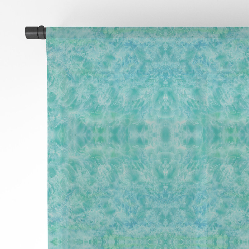 Rosie Brown Sparkling Sea 1pc Sheer Window Curtain Panel, 50" x 84"