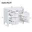 Meuble-lavabo de 36 po sans lavabo supérieur, armoire de rangement moderne avec 2 tiroirs et un tiroir basculant, structure en bois massif (n'inclut pas le lavabo)-122040240-122040242