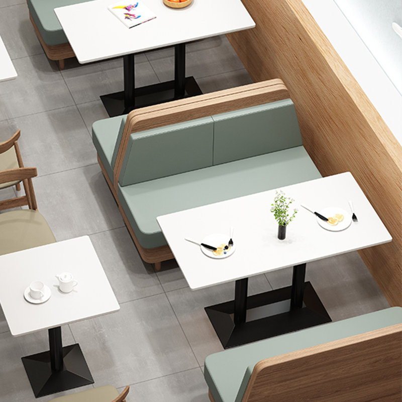Banc rembourré en similicuir Modern Light Luxury