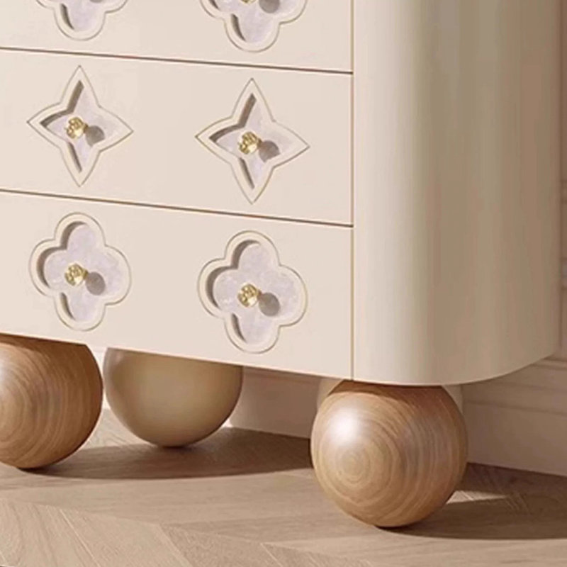 High-end drawer storage cabinet, Cream