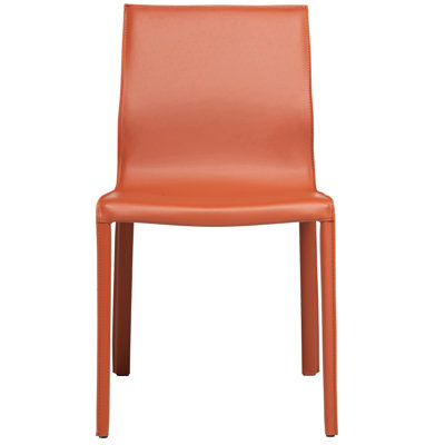 Chaise rembourrée en cuir Kupang