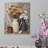 Rustic Floral Pitchers, 16 X 20 Inch, Inset Wooden Frame Wall Art
