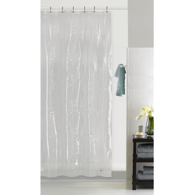 Baysenie EVA Clear Stall-Sized Shower Curtain Liner