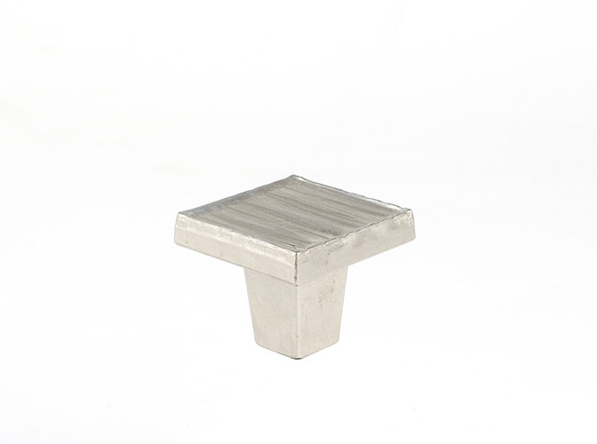 Forged 3 Square Knob, 1.25” H x 1.25” W x 1" D, Satin Nickel