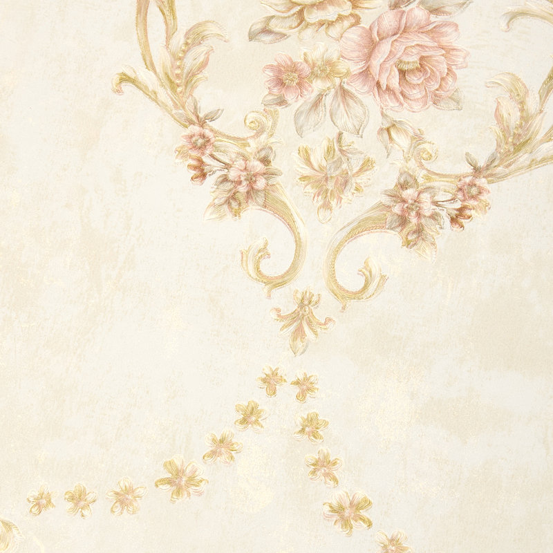 Non-Pasted Non-Woven 3D Embossed Wallpaper Roll
