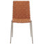 Chaise d'appoint rembourrée en cuir Brett-301507473-301507474