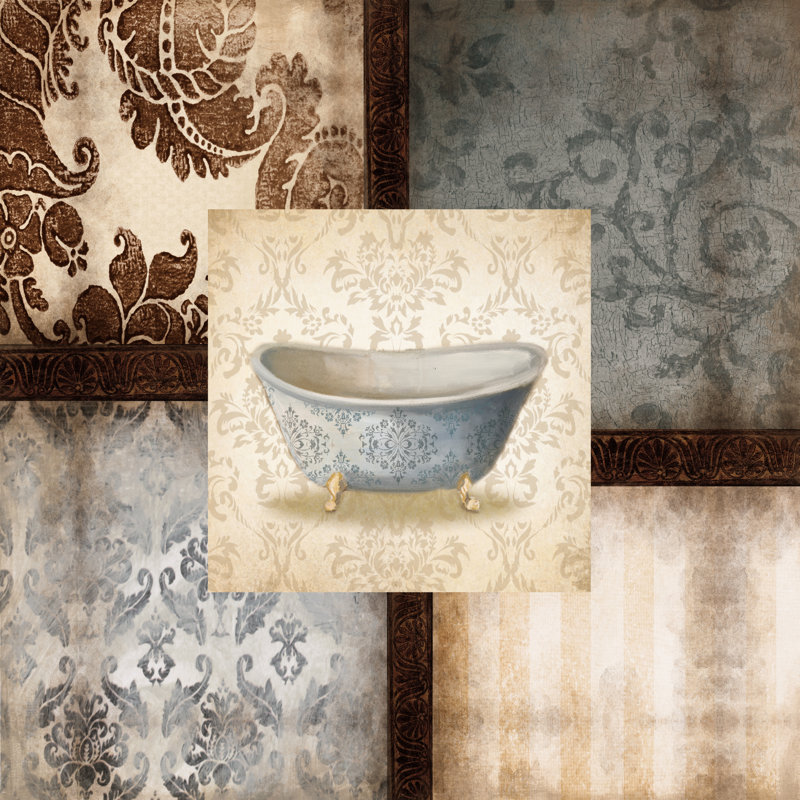 Patchy Tub 5 - Wrapped Canvas Print, 30cm H x 30cm W x 3.8cm D