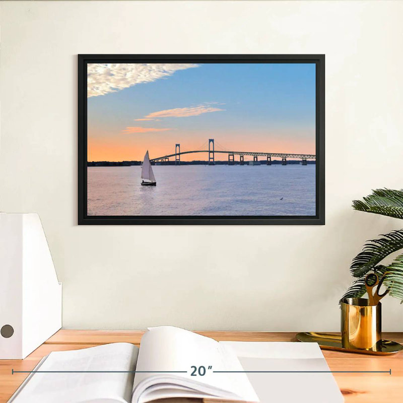 Pont de Newport, Cadre flottant noir, 13 po x 9 po