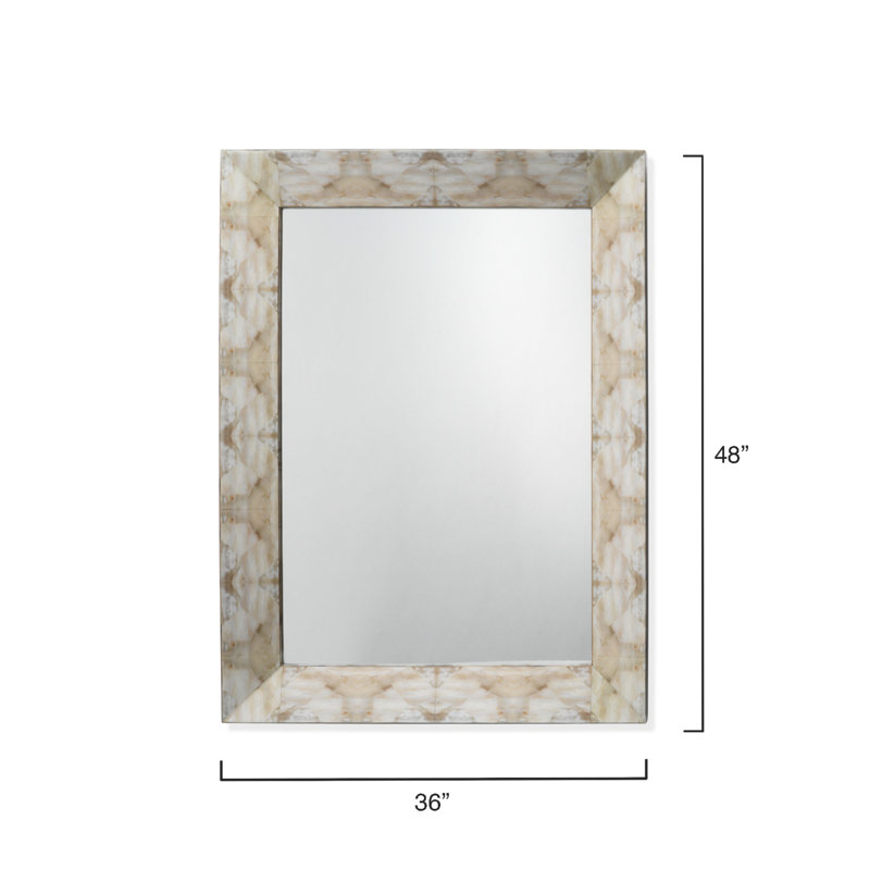 Fragment Rectangle Engineered Wood Mirror, 48'' x 36''