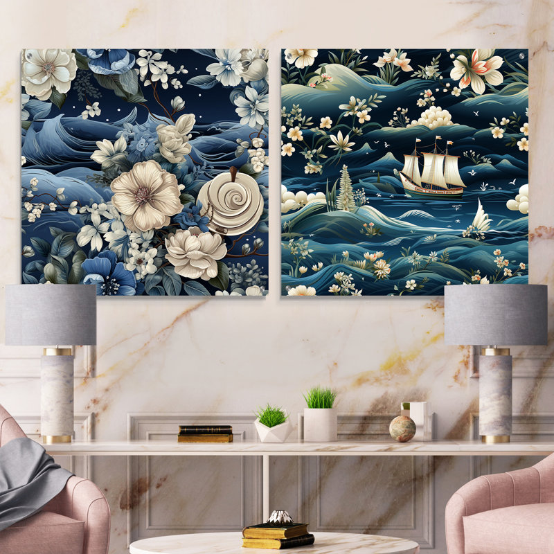 Amajah - Ensemble de 2 verres muraux en acrylique, H 16 po x l 33 po