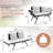 Rattan Outdoor Convertible Loveseat-1149102577