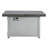 Extendable Rectangle Aluminum Alloy Fire Pit Table, 50,000BTU