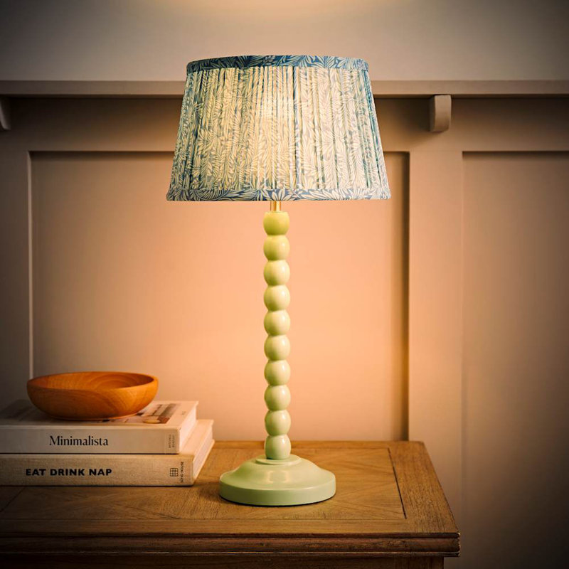 Sanon Wood Table Lamp, Green
