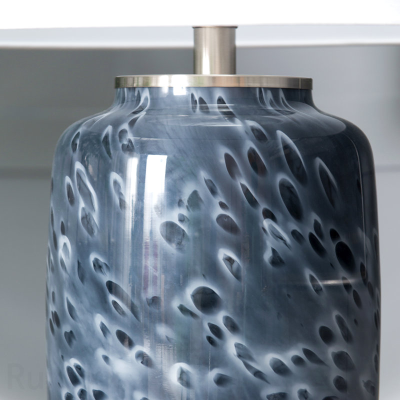 Lampe de table en verre Ellis D16,9 po x H 28 po