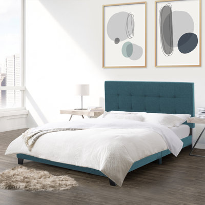Upholstered Slat Bed