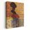 Les femmes du monde III abstrait contemporain bleu gris femme africaine