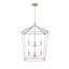 Luminaire suspendu carré à 8 lumières -1124618720