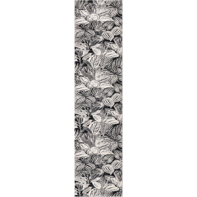 Tapis gris anthracite, Tapis de couloir 2 pi x 8 pi