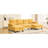 Spacious U-Shaped Living Room Center Of Attention With Dual Chaise Lounges, Storage Pockets, And In Yellow Sectional Two Side Storage, For Media-2124886634-2124886646