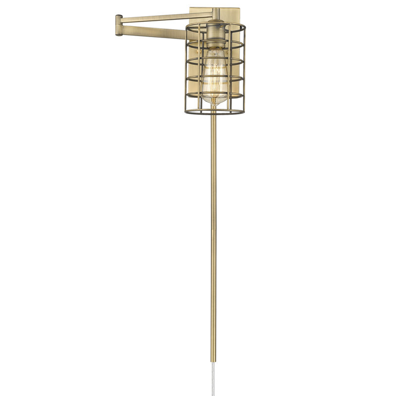Jayla Armed Sconce, Aged Brass