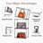 Purse Organizer For Closet,Clear Acrylic Display Case For Handbag Organizer, Purse Storage Box With Magnetic Door, 5 Pack-993387871