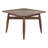 46" Espresso Solid Wood Square Dining Table