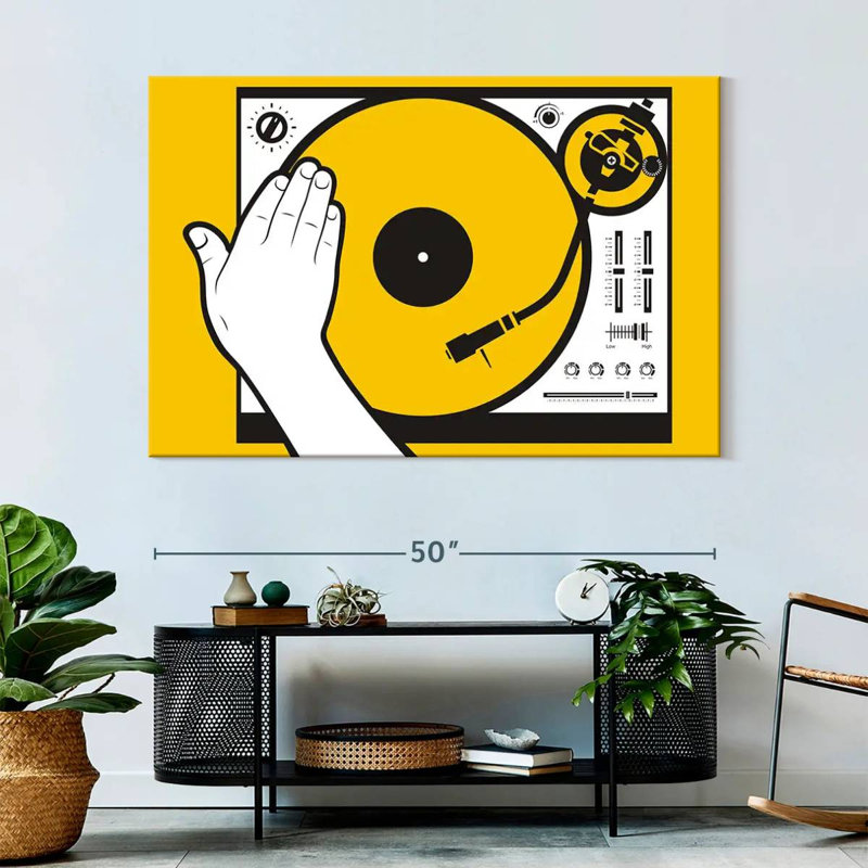 Abarca DJ Vinyl Scratch, 34" H x 51" W