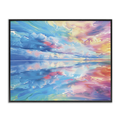 Prismatic Rainbow Sunset, estampe numérique, conception de Michael Ward