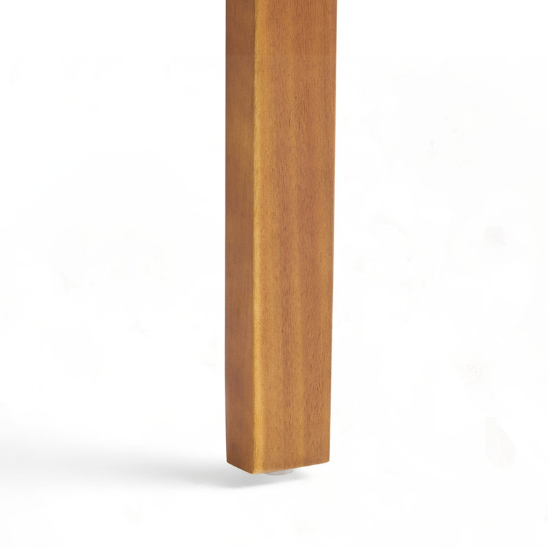 Ensemble de 2 chaises d'extérieur pour patio, Teck