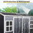 Outdoor Storage Waterproof shed with Floor, Two Windows and Lockable Door-108295229-118609819