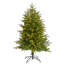 Green Lighted Artificial Fir Christmas Tree-401068784